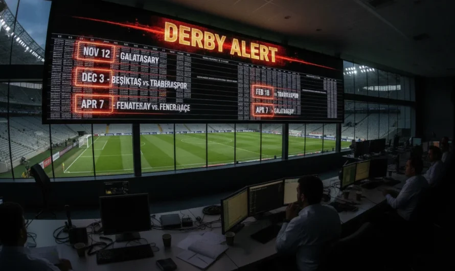 Süper Lig’de Şampiyonluk Yol Haritası: Dev Derbi Günleri Belli Oldu